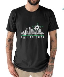 Official dallas Stars Skyline Players Name Dallas 2024 Shirt