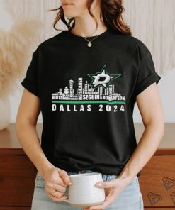 Official dallas Stars Skyline Players Name Dallas 2024 Shirt