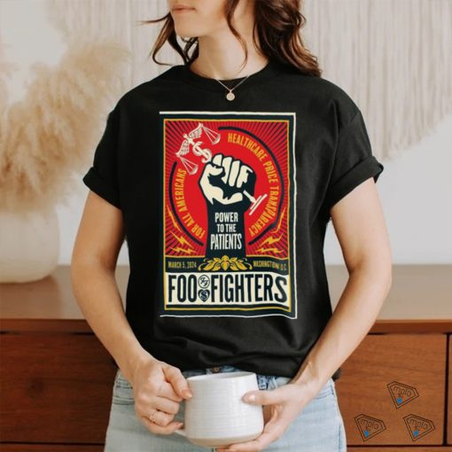 Official foo Fighter 5th March, 2024 The Anthem, Washington DC Show Poster shirt