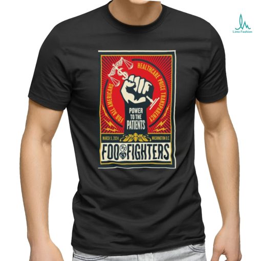 Official foo Fighter 5th March, 2024 The Anthem, Washington DC Show Poster shirt