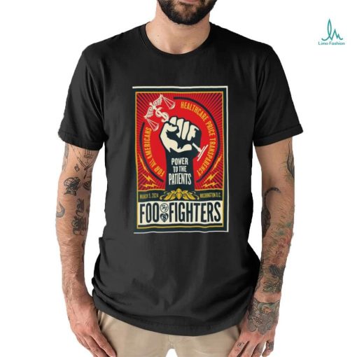 Official foo Fighter 5th March, 2024 The Anthem, Washington DC Show Poster shirt