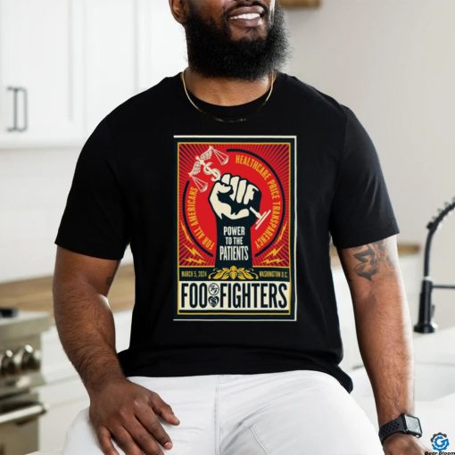 Official foo Fighter 5th March, 2024 The Anthem, Washington DC Show Poster shirt