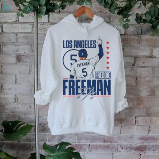 Official freddie Freeman 5 Baseball Player MLB Dodgers Signature Shirt