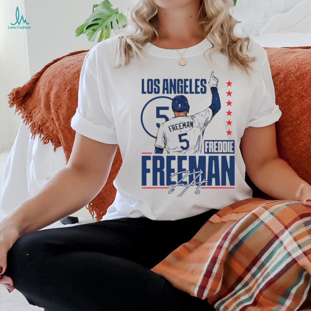 Official freddie Freeman 5 Baseball Player MLB Dodgers Signature Shirt Official freddie Freeman 5 Baseball Player MLB Dodgers Signature Shirt