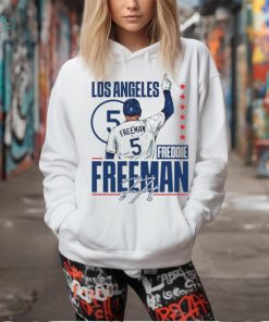 Official freddie Freeman 5 Baseball Player MLB Dodgers Signature Shirt