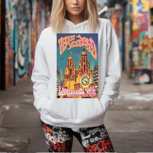 Official happy Monday Mountford Hall Liverpool April 14 2024 Event Shirt