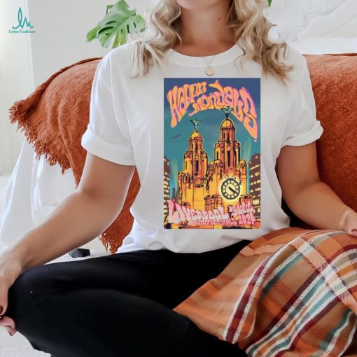 Official happy Monday Mountford Hall Liverpool April 14 2024 Event Shirt