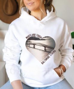 Official heart Francis Scott Key Bridge Maryland Tough Baltimore Strong Shirt