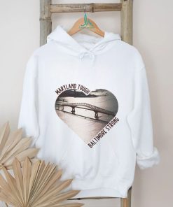 Official heart Francis Scott Key Bridge Maryland Tough Baltimore Strong Shirt