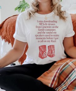 Official i Miss Downloading Mp3s & Viruses From Limewire On The Family Computer Shirt