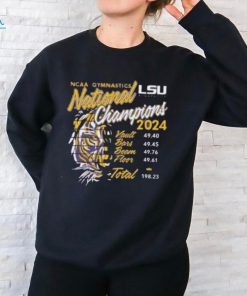 Official lSU Tigers 2024 NCAA Gymnastics National Champs Score Shirt