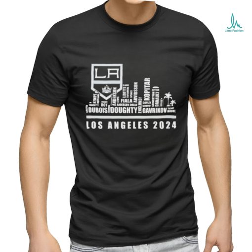 Official los Angeles Kings Skyline Players Name Los Angeles 2024 Shirt