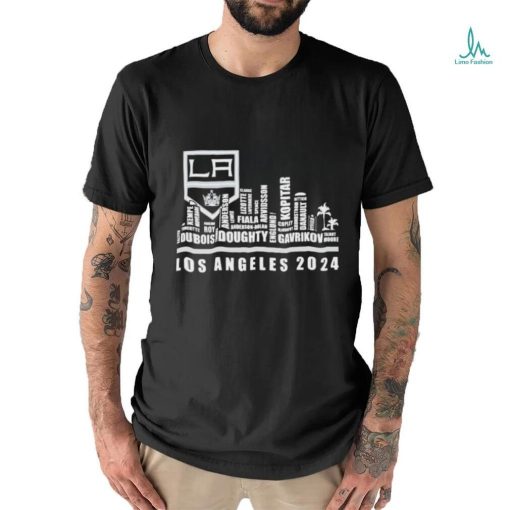 Official los Angeles Kings Skyline Players Name Los Angeles 2024 Shirt