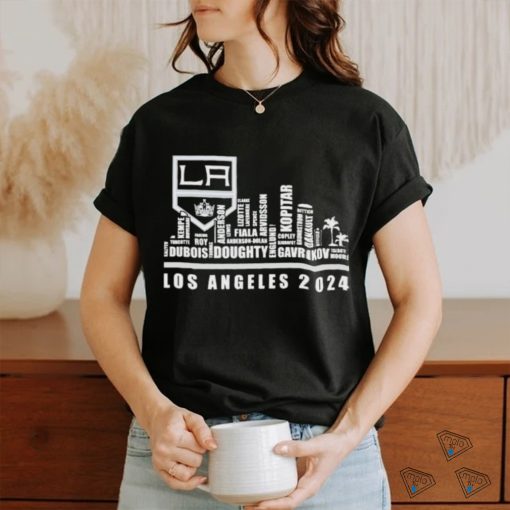 Official los Angeles Kings Skyline Players Name Los Angeles 2024 Shirt
