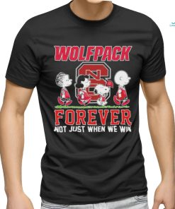 Official nC State Wolfpack x Peanuts Movie Characters Abbey Road Forever Not Just When We Win Shirt