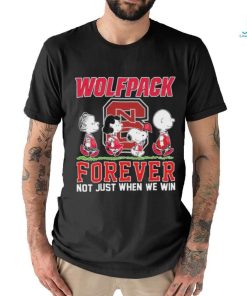 Official nC State Wolfpack x Peanuts Movie Characters Abbey Road Forever Not Just When We Win Shirt