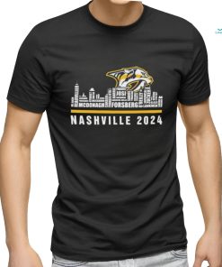 Official nashville Predators Skyline Players Name Nashville 2024 Shirt
