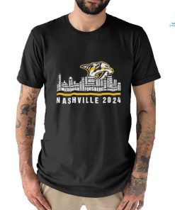 Official nashville Predators Skyline Players Name Nashville 2024 Shirt