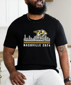 Official nashville Predators Skyline Players Name Nashville 2024 Shirt