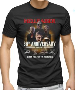 Official original Hellraiser 38th Anniversary 1987 2025 Thank You For The Memories Signatures Shirt