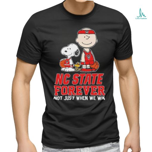 Official peanuts Characters NC State Wolfpack National Championship Forever Not Just When We Win Shirt