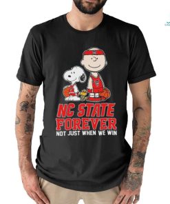Official peanuts Characters NC State Wolfpack National Championship Forever Not Just When We Win Shirt