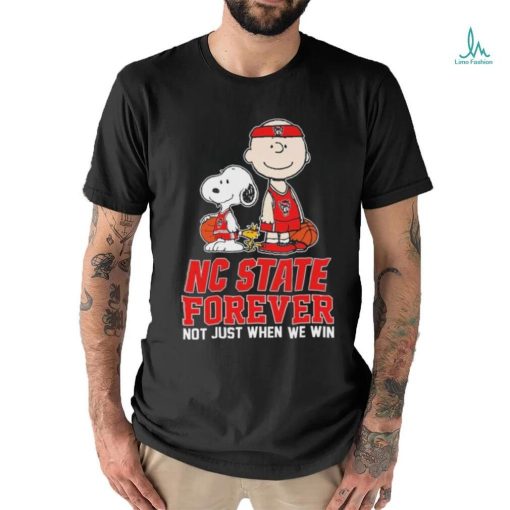 Official peanuts Characters NC State Wolfpack National Championship Forever Not Just When We Win Shirt
