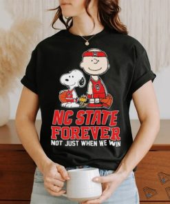 Official peanuts Characters NC State Wolfpack National Championship Forever Not Just When We Win Shirt