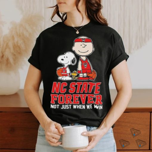 Official peanuts Characters NC State Wolfpack National Championship Forever Not Just When We Win Shirt