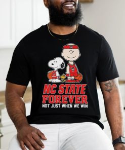 Official peanuts Characters NC State Wolfpack National Championship Forever Not Just When We Win Shirt