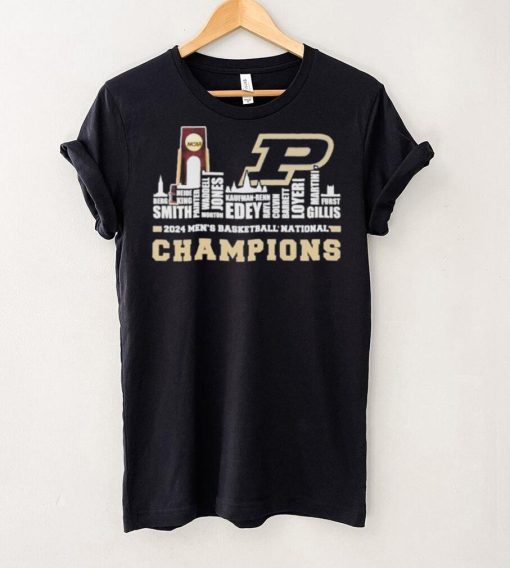 Official purdue 2024 Roster With NCAA Champions Trophy Cup Shirt