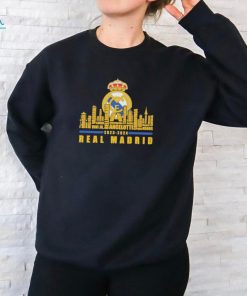 Official real Madrid Football Fan 2024 City Horizon T Shirt