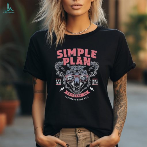 Official simple Plan Fortitude Music Hall, Brisbane AU Apr 14 15, 2024 Show Shirt