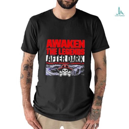 Official texas Tech Red Raiders Awaken The Legends After Dark Skull And Bones Logo 2024 Shirt