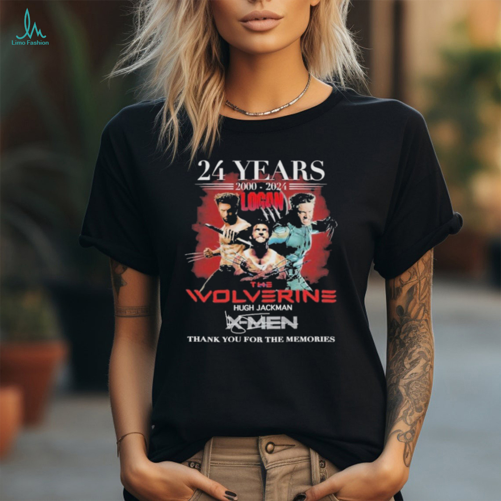 Official the Wolverine Hugh Jackman 2000 2024 24 Years Of The Memories T Shirt Official the Wolverine Hugh Jackman 2000 2024 24 Years Of The Memories T Shirt