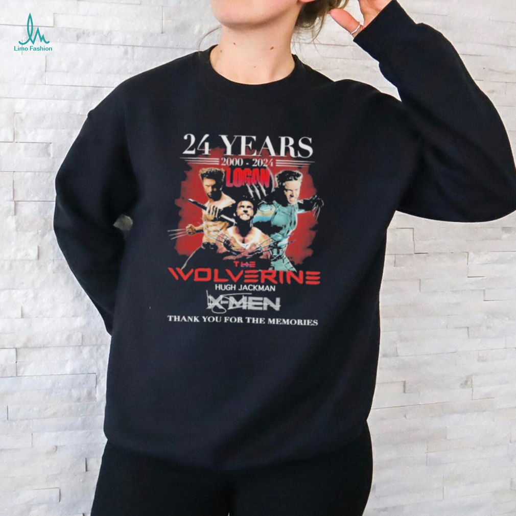 Official the Wolverine Hugh Jackman 2000 2024 24 Years Of The Memories T Shirt Official the Wolverine Hugh Jackman 2000 2024 24 Years Of The Memories T Shirt
