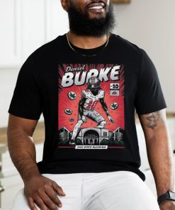 Ohio State Buckeyes 10 Denzel Burke Nil Comic T Shirt, hoodie, sweater, long sleeve and tank top Ohio State Buckeyes 10 Denzel Burke Nil Comic T Shirt
