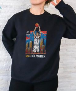 Okc Thunder Chet Holmgren Skyline Player T Shirt