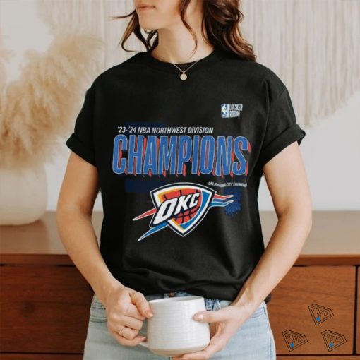 Oklahoma City Thunder 2024 Northwest Division Champions Locker Room Shirt