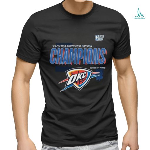 Oklahoma City Thunder 2024 Northwest Division Champions Locker Room Shirt