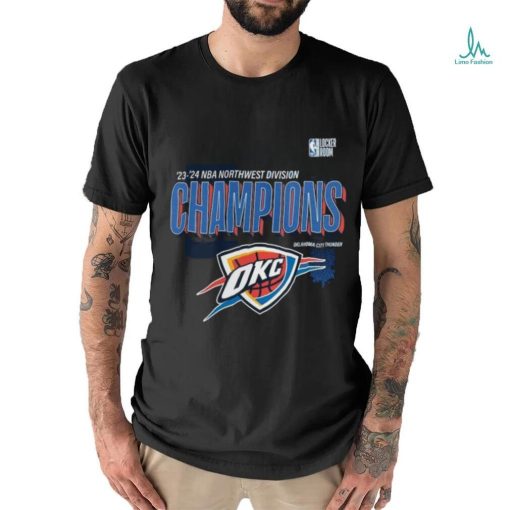 Oklahoma City Thunder 2024 Northwest Division Champions Locker Room Shirt
