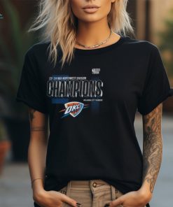 Oklahoma City Thunder 2024 Northwest Division Champions Locker Room T Shirt