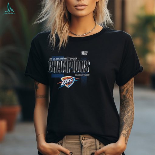 Oklahoma City Thunder 2024 Northwest Division Champions Locker Room T Shirt