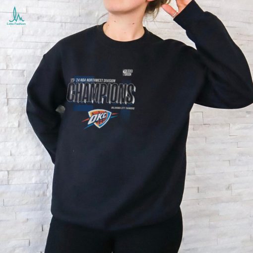Oklahoma City Thunder 2024 Northwest Division Champions Locker Room T Shirt