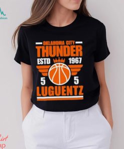 Oklahoma City Thunder Luguentz 5 Basketball Retro T Shirt