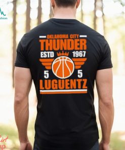 Oklahoma City Thunder Luguentz 5 Basketball Retro T Shirt