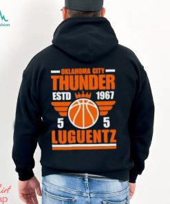 Oklahoma City Thunder Luguentz 5 Basketball Retro T Shirt