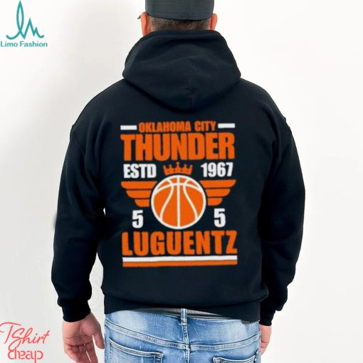 Oklahoma City Thunder Luguentz 5 Basketball Retro T Shirt