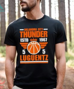 Oklahoma City Thunder Luguentz 5 Basketball Retro T Shirt