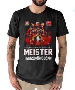 Original Bundesliga Deutscher Meister Bayer 04 Leverkusen 2023 2024 Unisex T Shirt